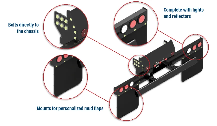 Image Bumper Taillight Package Part 45H62