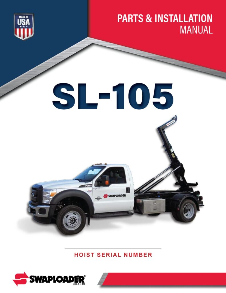 Thumbnail SL 105 PARTS AND INSTALLATION MANUAL Cover