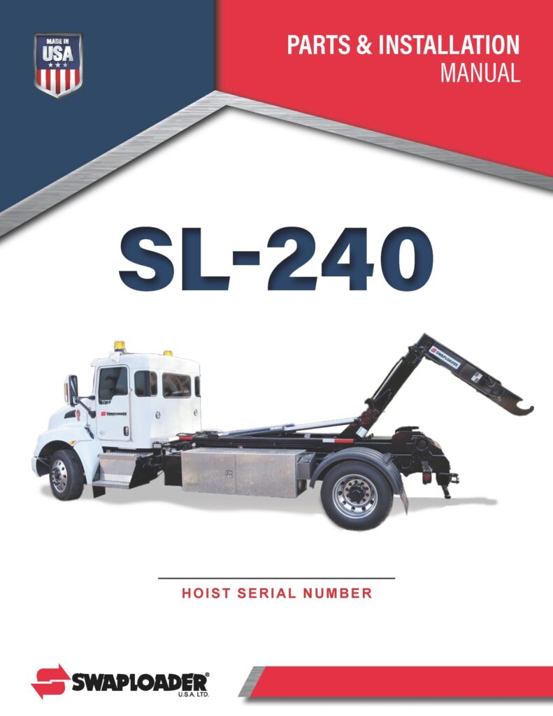 Thumbnail SL 240 PARTS AND INSTALLATION MANUAL Cover
