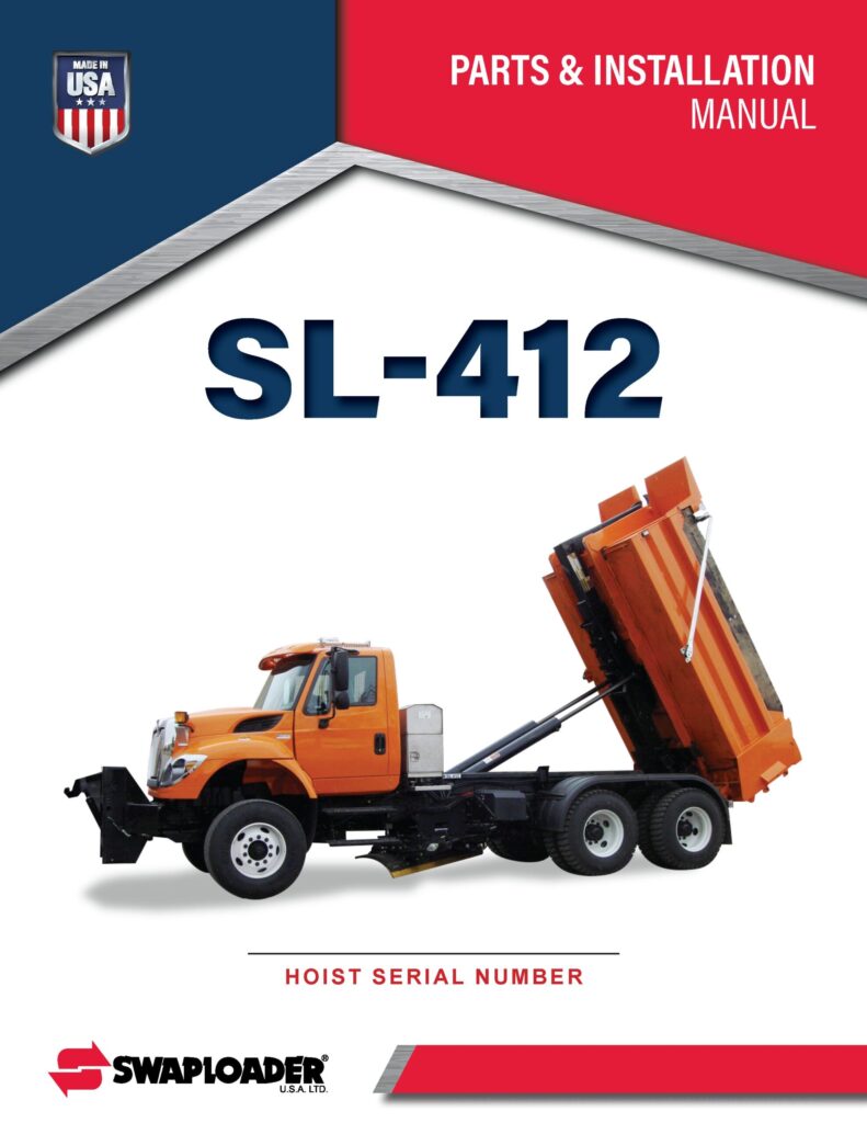 Thumbnail SL 412 PARTS AND INSTALLATION MANUAL Cover