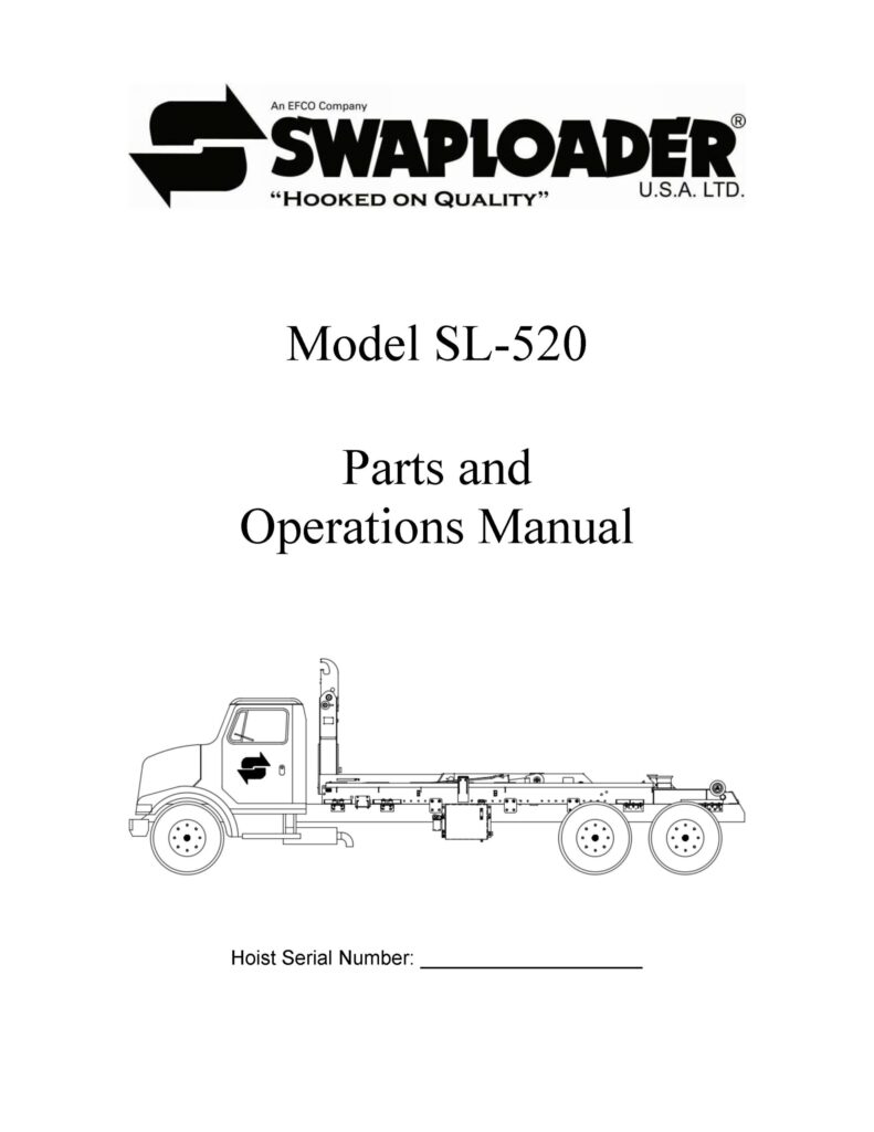 Thumbnail SL 520 Parts and Operations Manual