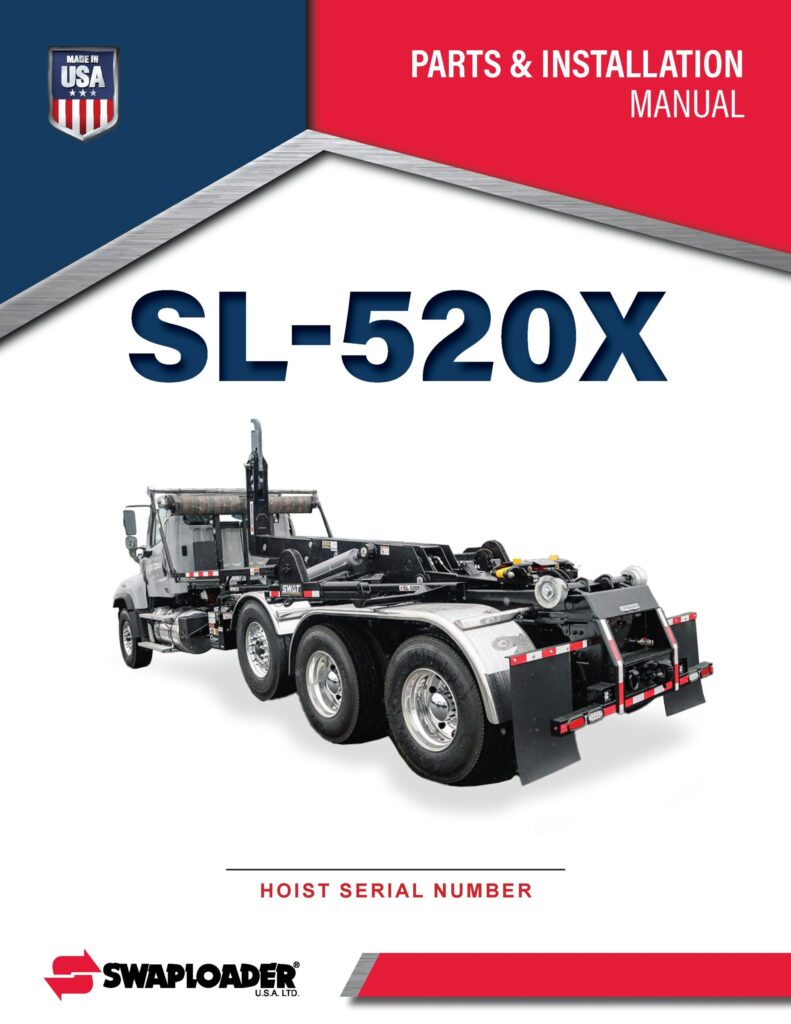 Thumbnail SL 520X PARTS AND INSTALLATION MANUAL Cover