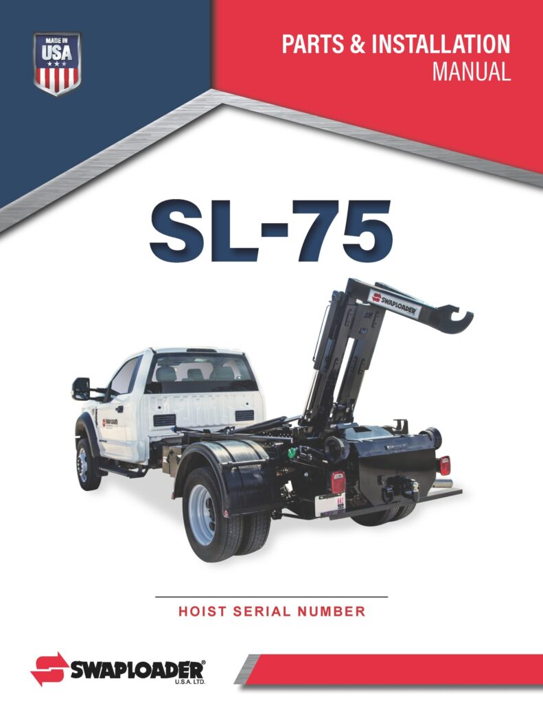 Thumbnail SL 75 PARTS AND INSTALLATION MANUAL Cover